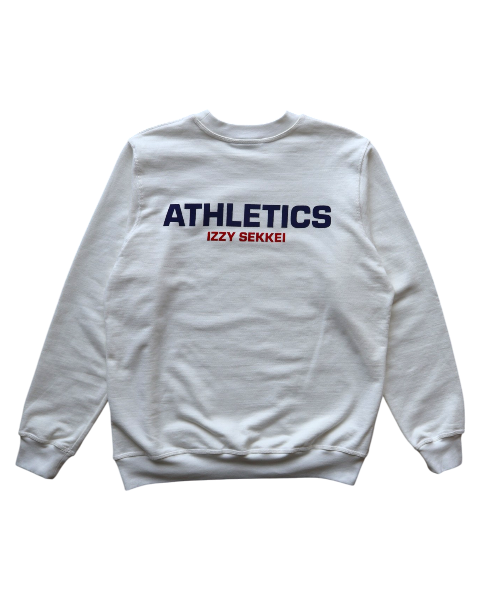 IZZY SEKKEI ATHLETICS SWEATSHIRT - OFF WHITE