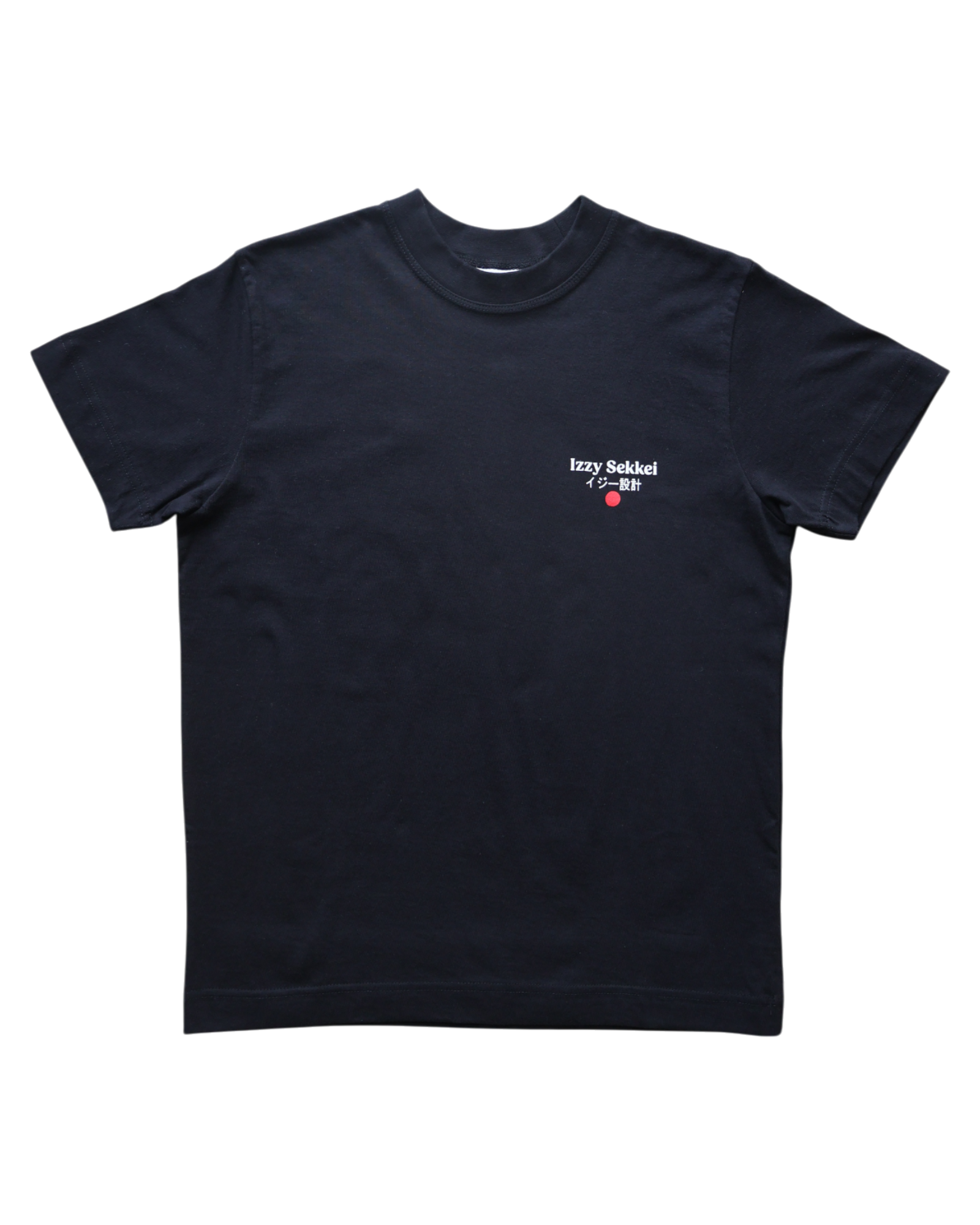 IZZY SEKKEI LOGO T-SHIRT - BLACK