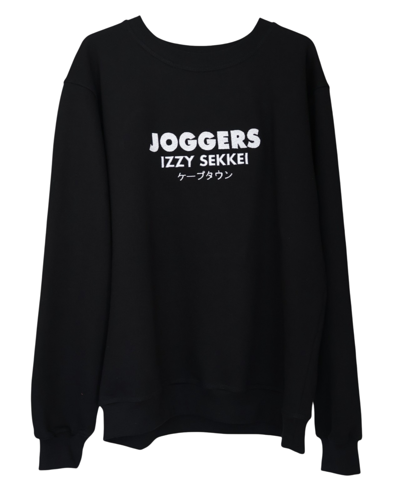 IZZY SEKKEI GARDENS JOGGERS SWEATSHIRT - BLACK