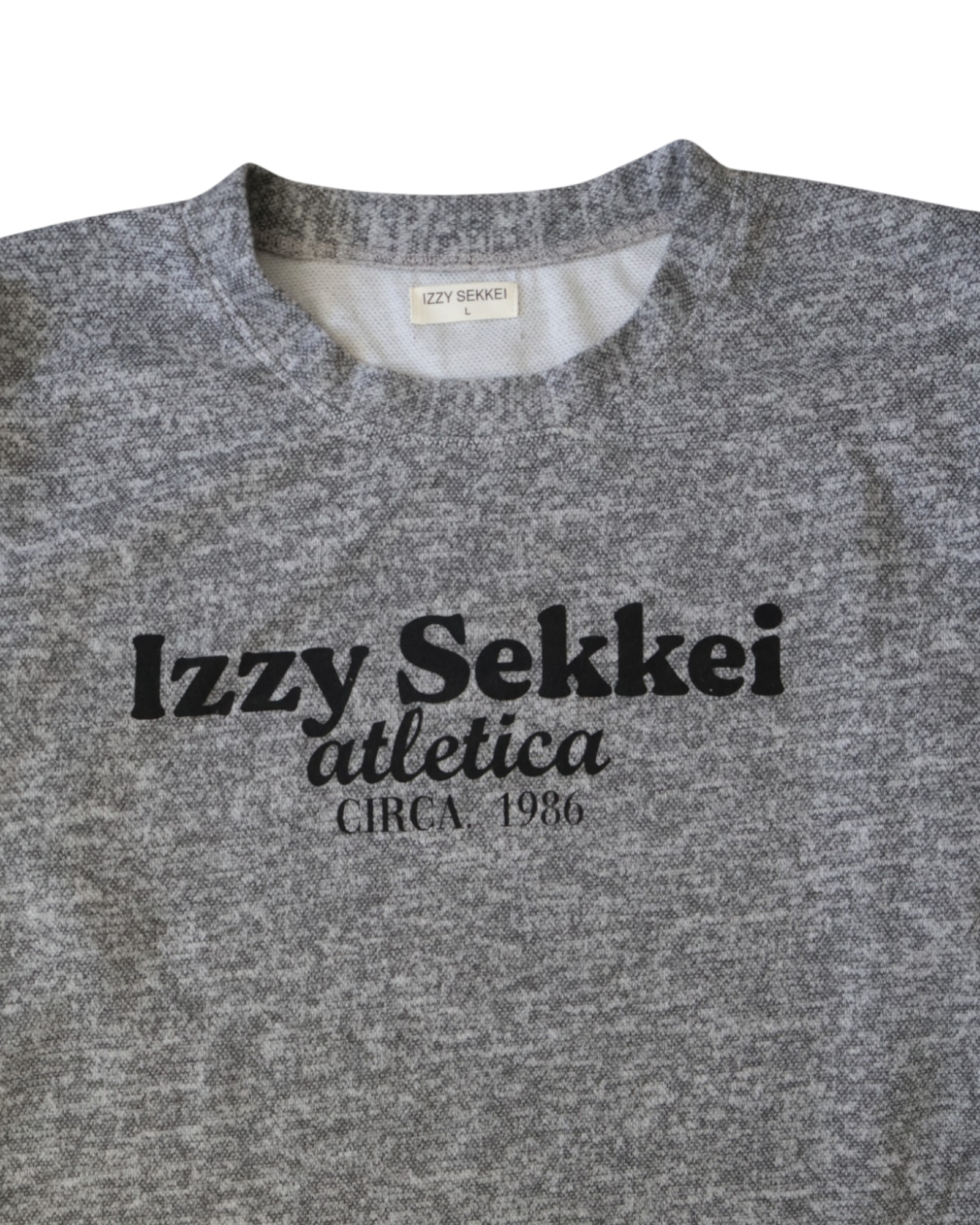 IZZY SEKKEI ATLETICA LONG SLEEVE T-SHIRT - DARK GREY