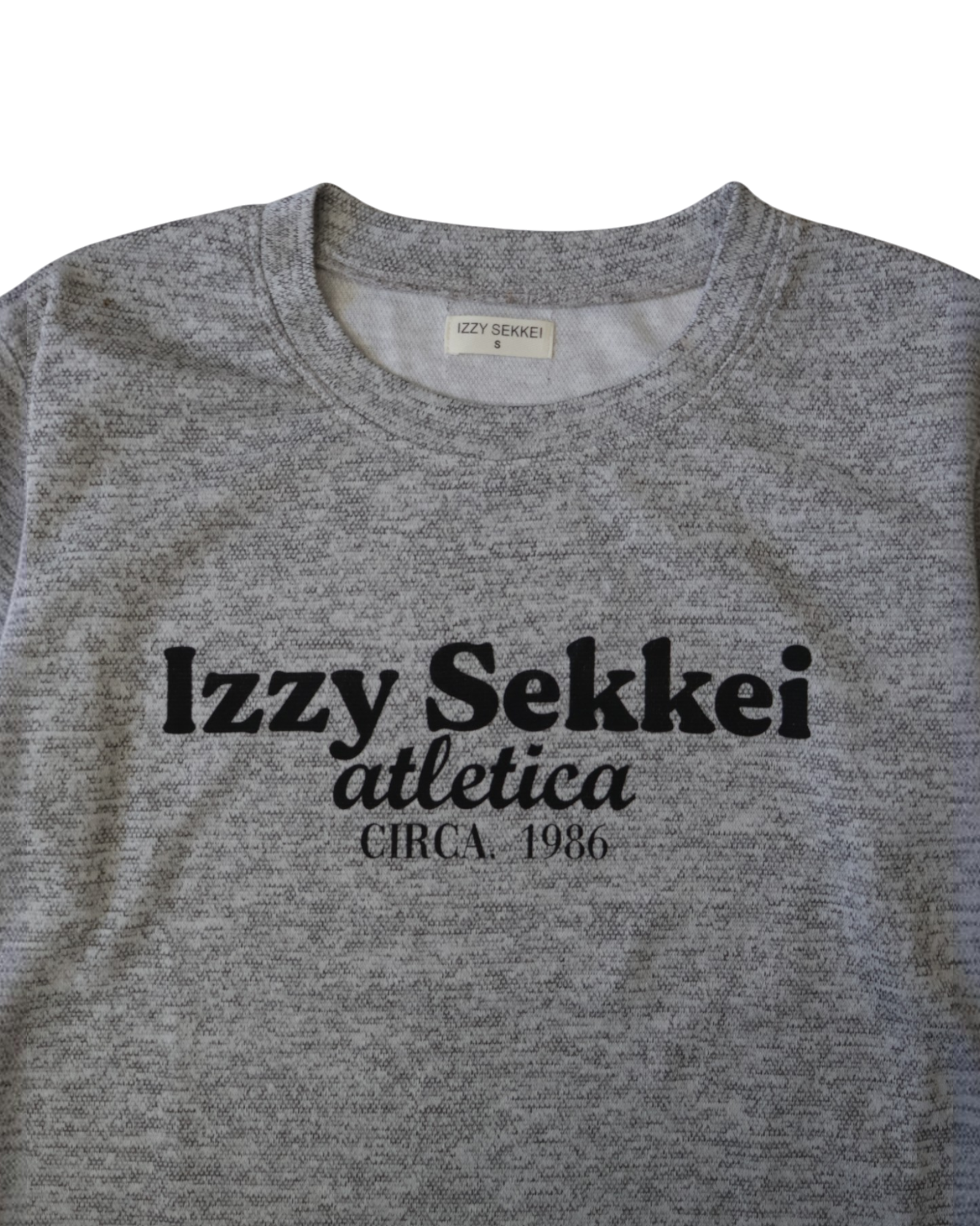 IZZY SEKKEI ATLETICA LONG SLEEVE T-SHIRT - LIGHT GREY