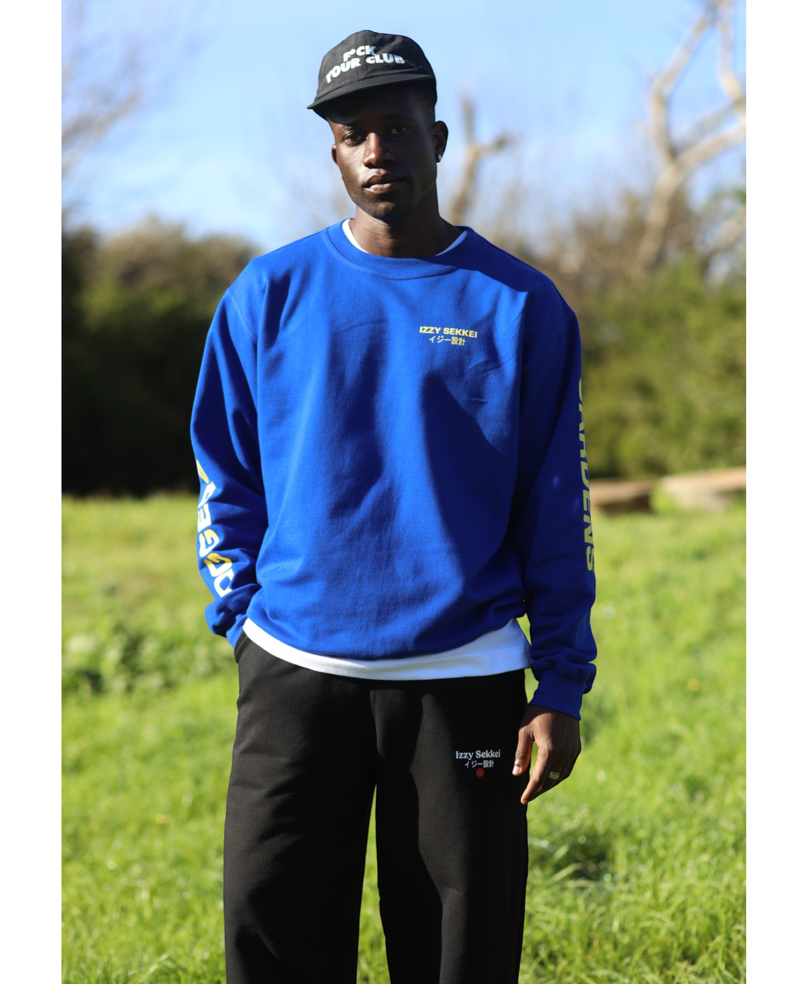 IZZY SEKKEI JOGGERS SWEATSHIRT - ROYAL BLUE