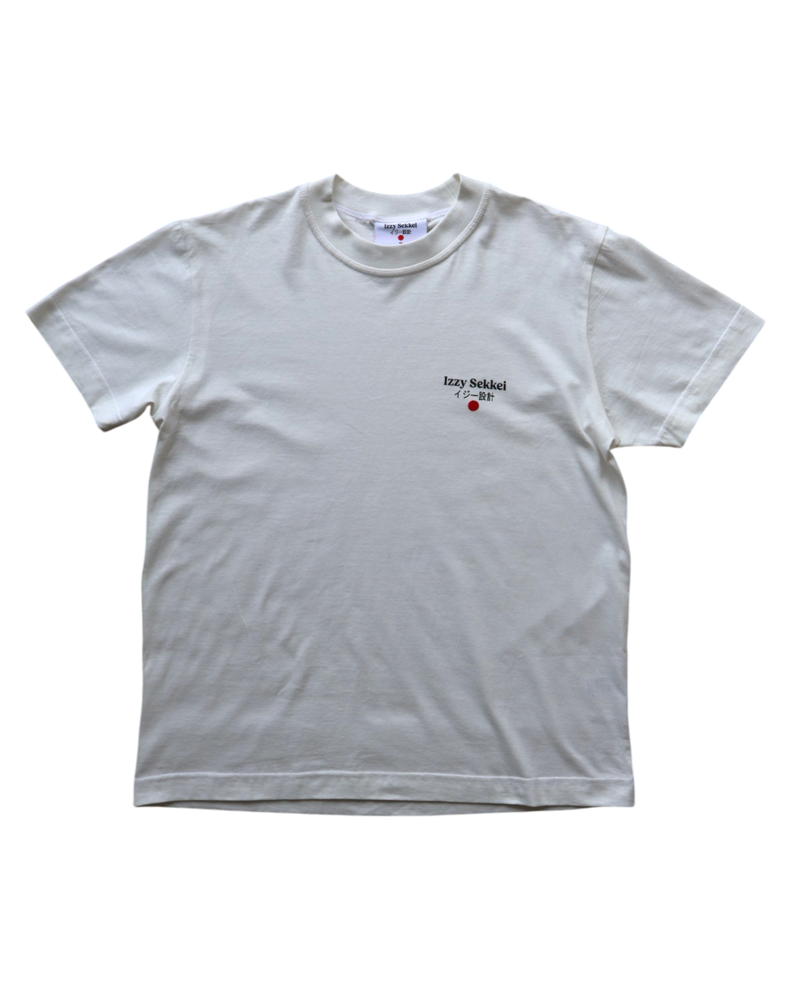 IZZY SEKKEI LOGO T-SHIRT - OFF WHITE