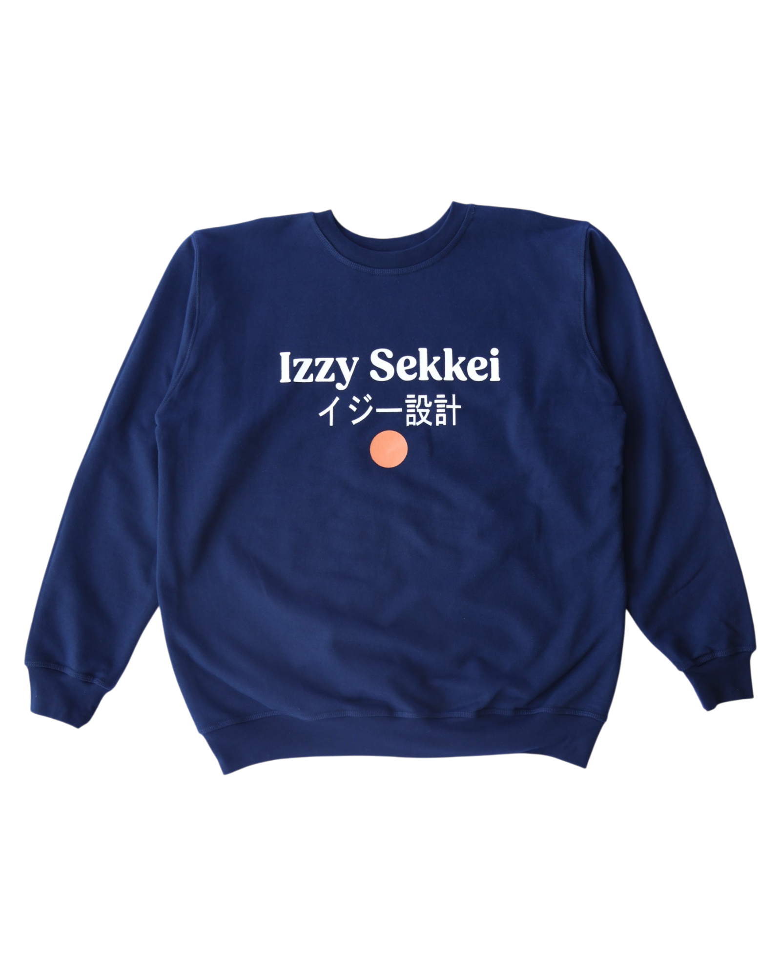 IZZY SEKKEI LOGO SWEATSHIRT - NAVY